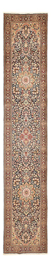 Rafsanjan Teppich 78x413cm - Perserteppich - Läufer / Hellbeige / 78 x 413 cm Läufer