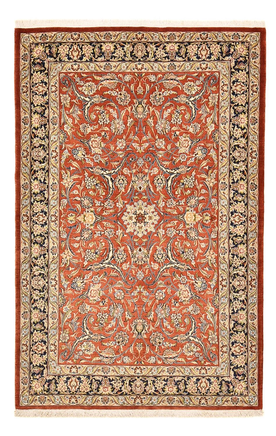 Perserteppich - Ghom - Royal - 207 x 134 cm - rot