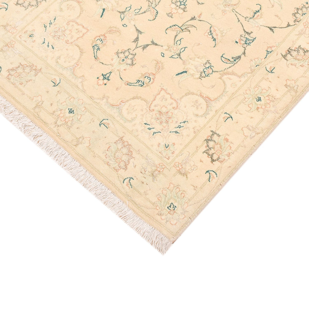 Läufer Perser - Täbriz - Royal - 203 x 77 cm - hellbeige