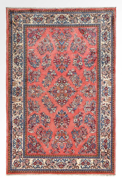 Sarough Teppich 126x200cm - Perserteppich - rot