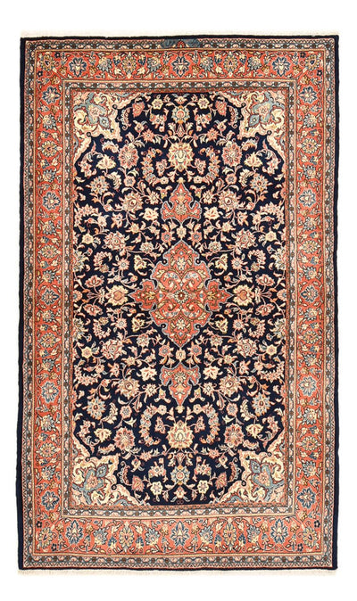 Keshan Teppich 143x234cm - Perserteppich - dunkelblau