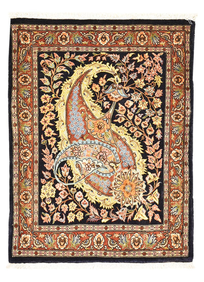 Ghom Teppich 63x80cm - Perserteppich - mehrfarbig