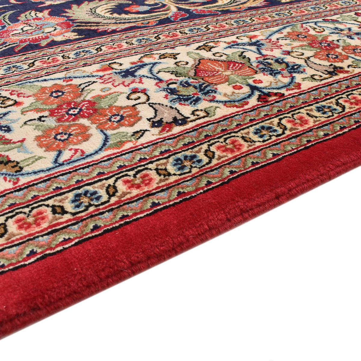 Ghom Teppich 210x300cm - Perserteppich - dunkelblau