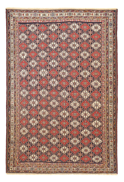 Kelim Fars Teppich 193x289cm - hellrot