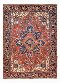 Perserteppich - Nomadic - 342 x 251 cm - rot