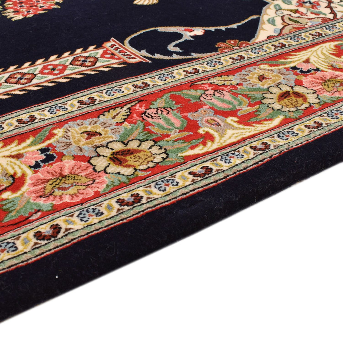 Ilam Teppich 135x218cm - Perserteppich - dunkelblau