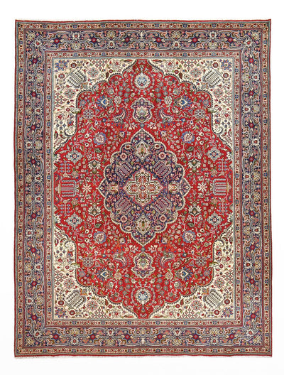 Täbriz - 40 Raj Teppich 298x396cm - Perserteppich - rot