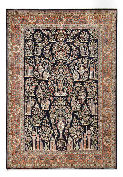 Sarough Teppich 258x380cm - Perserteppich - dunkelblau