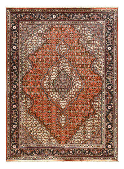 Täbriz - 40 Raj Teppich 150x203cm - Perserteppich - rost