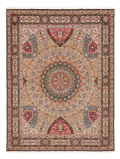 Täbriz - 50 Raj Teppich 200x260cm - Perserteppich - beige