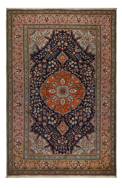 Tabatabai Teppich 205x307cm - Perserteppich - dunkelblau