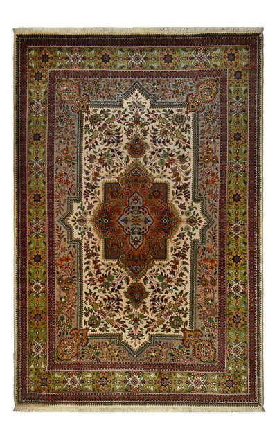 Täbriz Teppich 205x300cm - Perserteppich - sand
