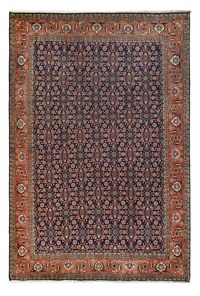 Täbriz Teppich 198x289cm - Perserteppich - dunkelblau