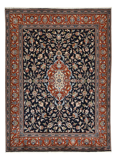 Sarough Teppich 201x265cm - Perserteppich - dunkelblau