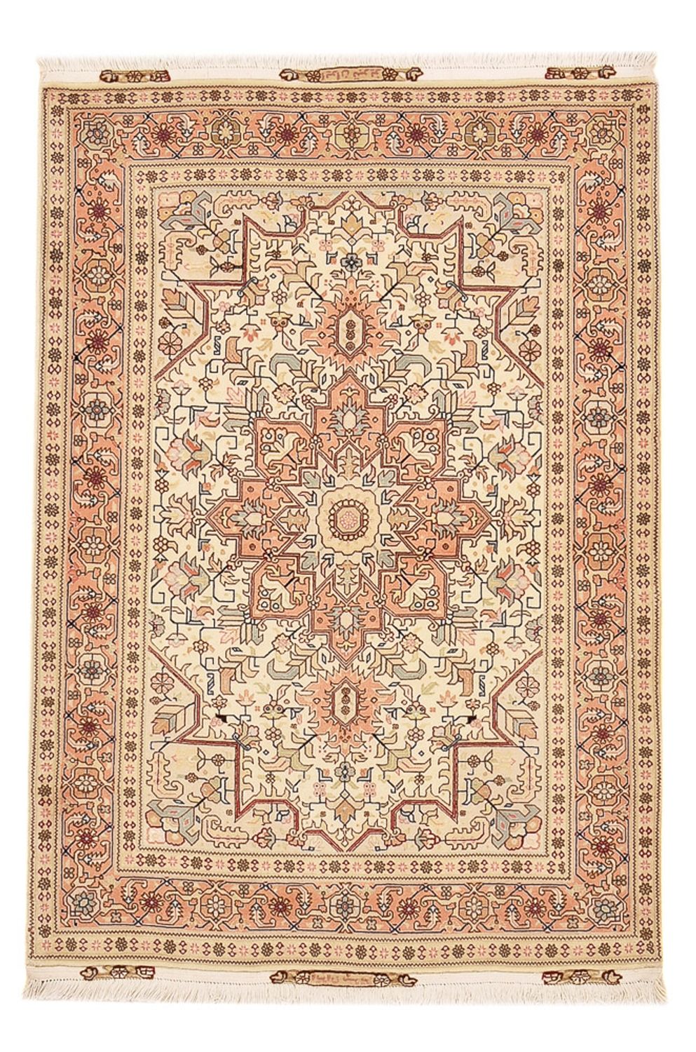 Perserteppich - Täbriz - Royal - 151 x 106 cm - hellbeige