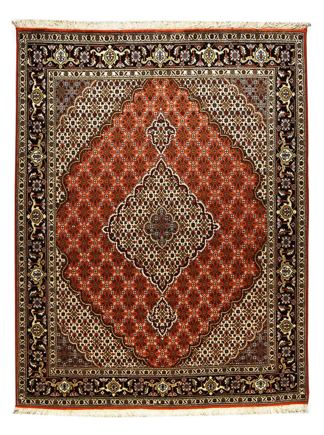 Perserteppich - Täbriz - Royal - 194 x 153 cm - rot
