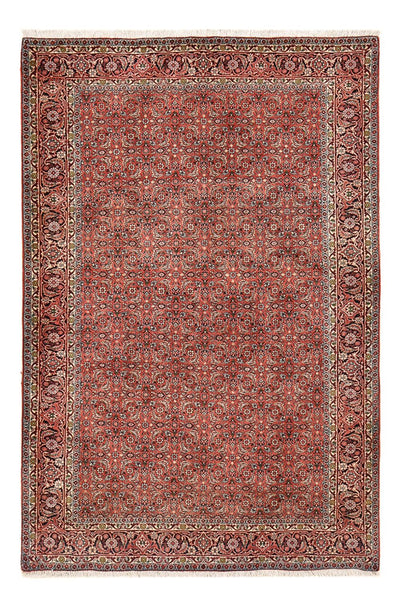 Bidjar - Zanjan Teppich 132x195cm - Perserteppich - dunkelrot