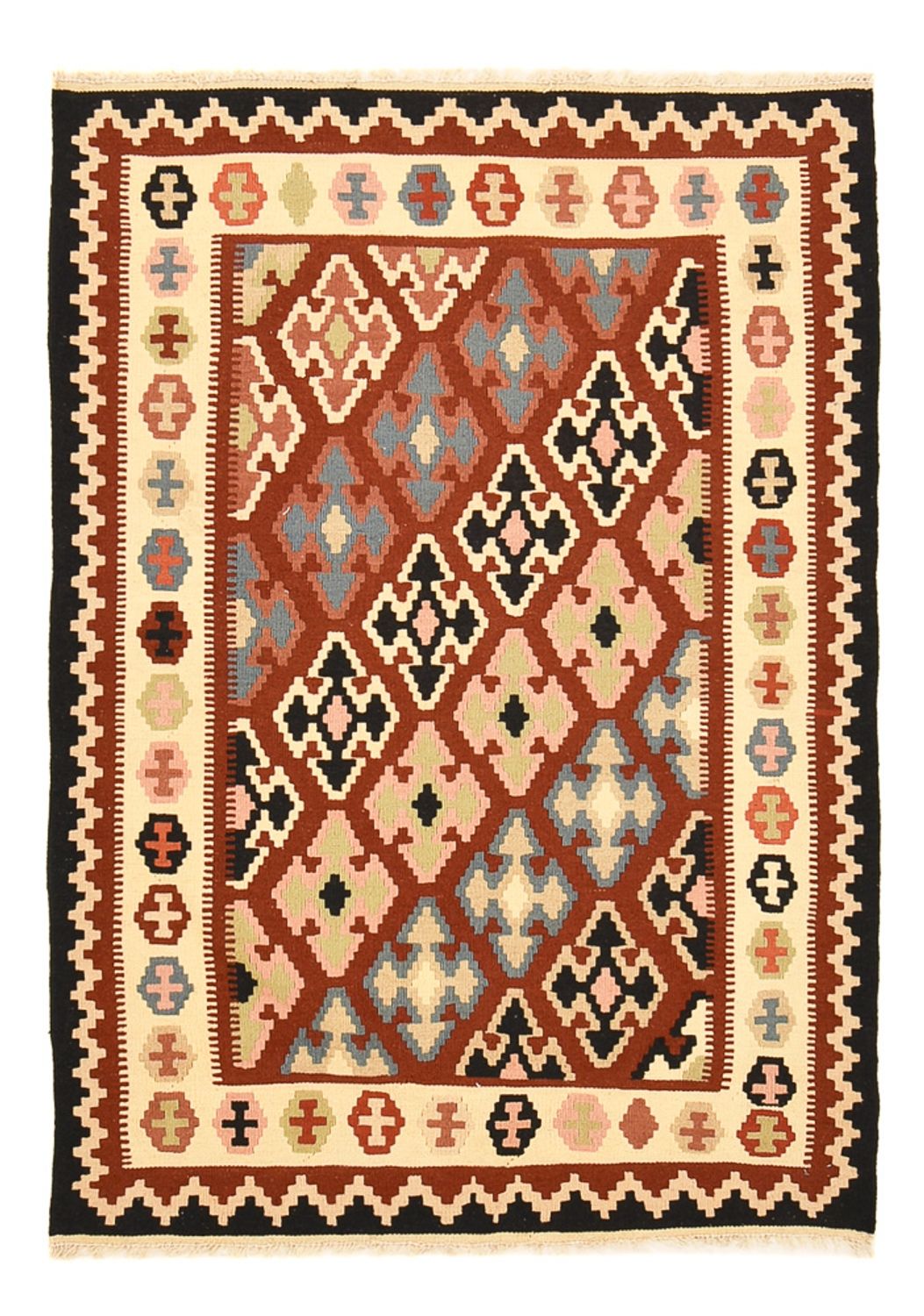 Kelim Teppich - Oriental - 150 x 106 cm - mehrfarbig