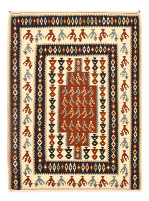 Kelim Teppich - Oriental - 145 x 111 cm - mehrfarbig