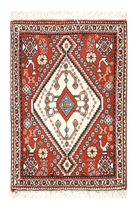 Gabbeh Teppich - Kaschkuli Perser - 60 x 35 cm - rot