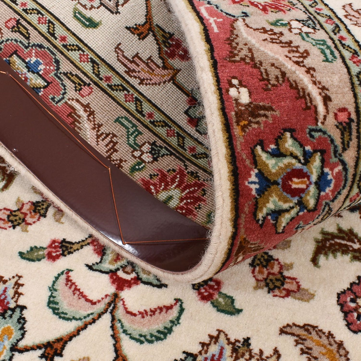 Läufer Perser - Täbriz - Royal - 301 x 68 cm - beige