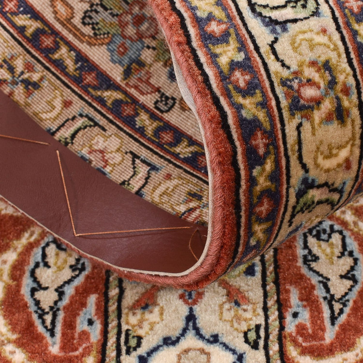 Läufer Perser - Ghom - Royal - 150 x 51 cm - dunkelbeige