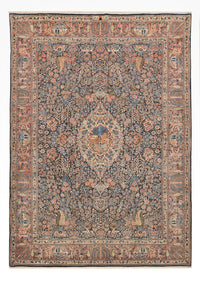 Perserteppich - Royal - 290 x 200 cm - dunkelblau