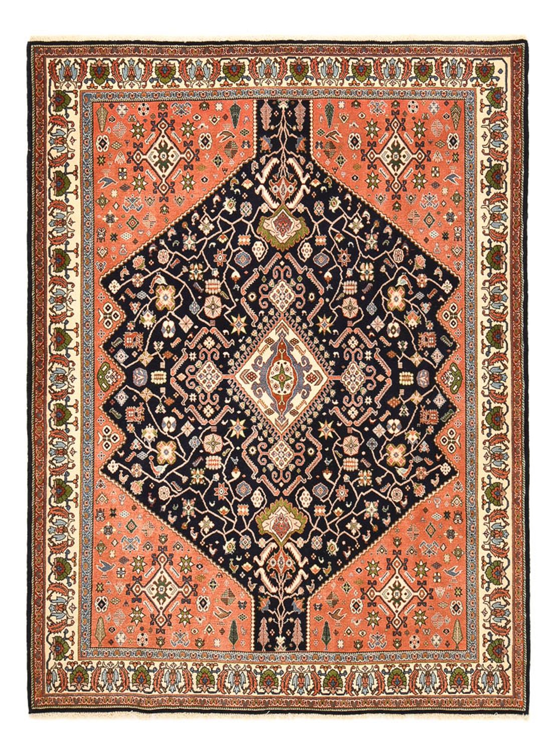 Gabbeh Teppich - Kaschkuli Perser - 233 x 169 cm - dunkelblau