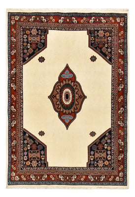 Gabbeh Teppich - Kaschkuli Perser - 218 x 150 cm - hellbeige