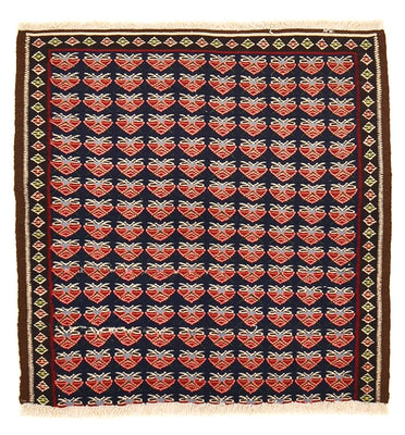 Kelim Teppich - Oriental quadratisch  - 66 x 66 cm - mehrfarbig