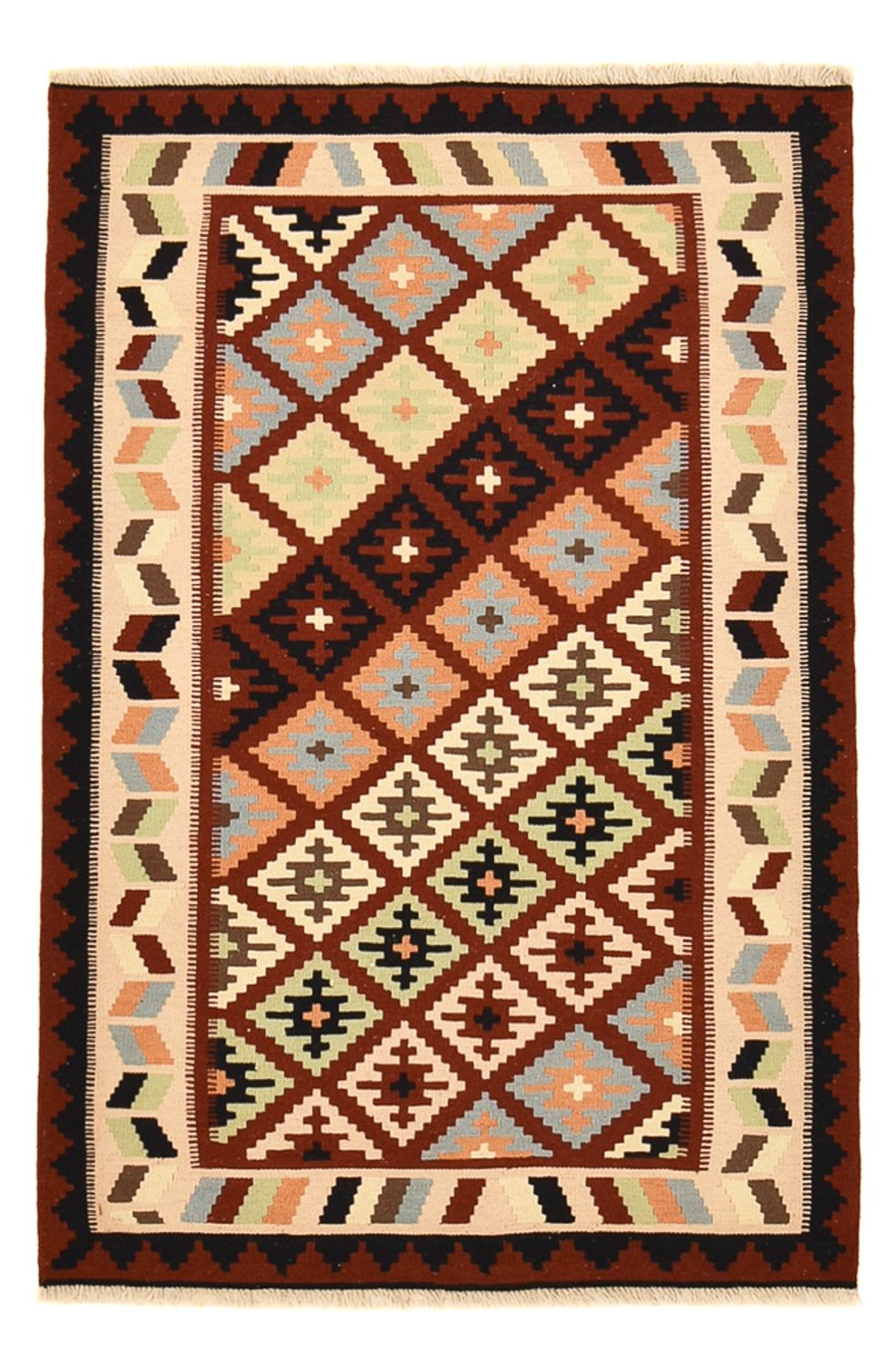 Kelim Teppich - Oriental - 150 x 104 cm - mehrfarbig