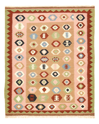 Kelim Teppich - Oriental - 138 x 110 cm - mehrfarbig