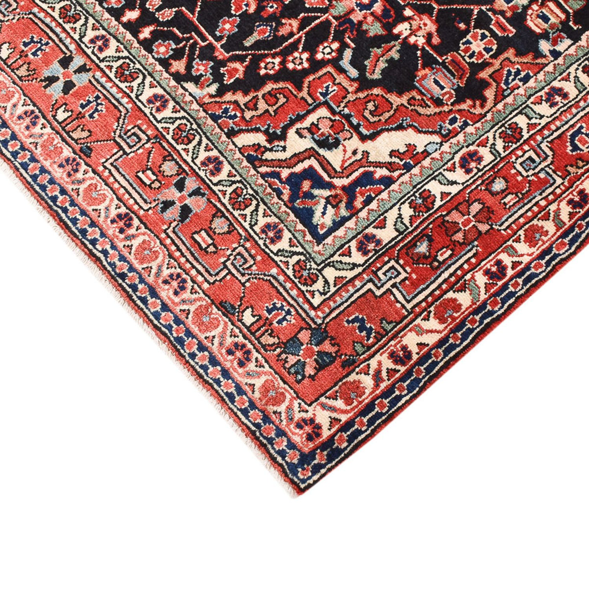 Perserteppich - Nomadic - 160 x 111 cm - dunkelblau