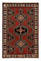 Perserteppich - Nomadic - 153 x 100 cm - rot