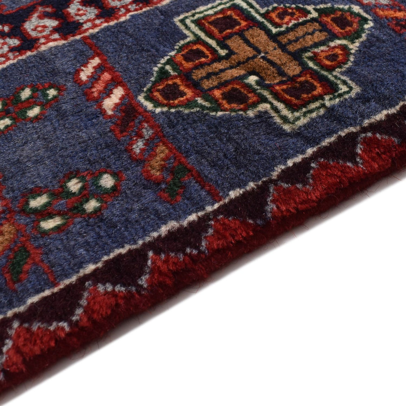 Läufer Perser - Nomadic - 382 x 168 cm - dunkelrot