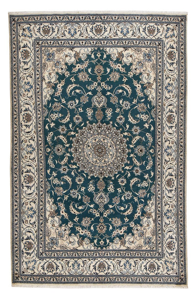 Nain - 12La Teppich 195x302cm - Perserteppich - grün