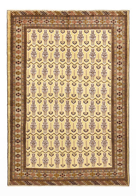 Turkaman Teppich - 213 x 146 cm - hellbeige