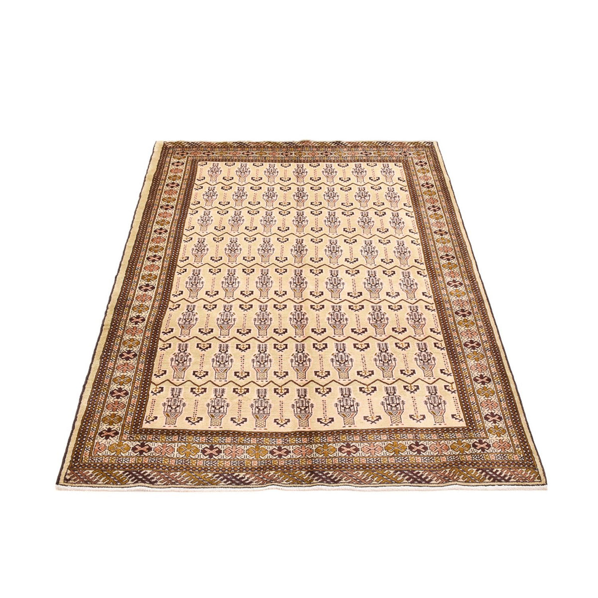 Turkaman Teppich - 213 x 146 cm - hellbeige