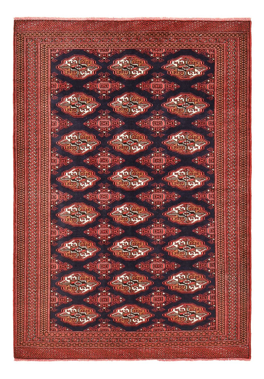 Turkaman Teppich - 190 x 129 cm - rot