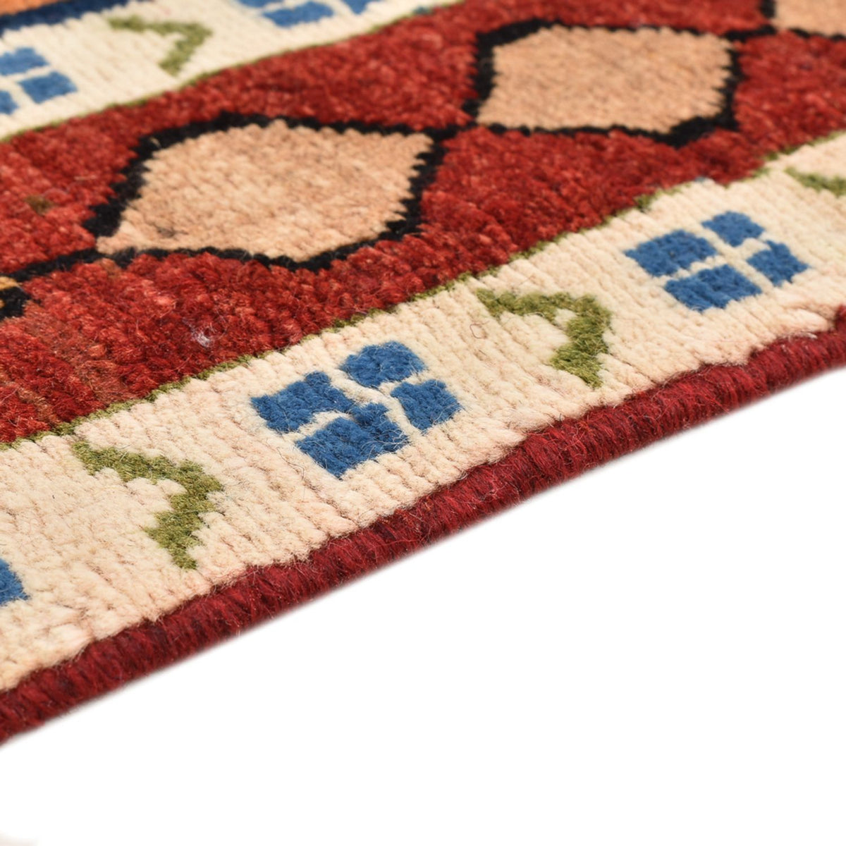 Gabbeh Persisch Teppich 103x143cm - Perserteppich Wollteppich