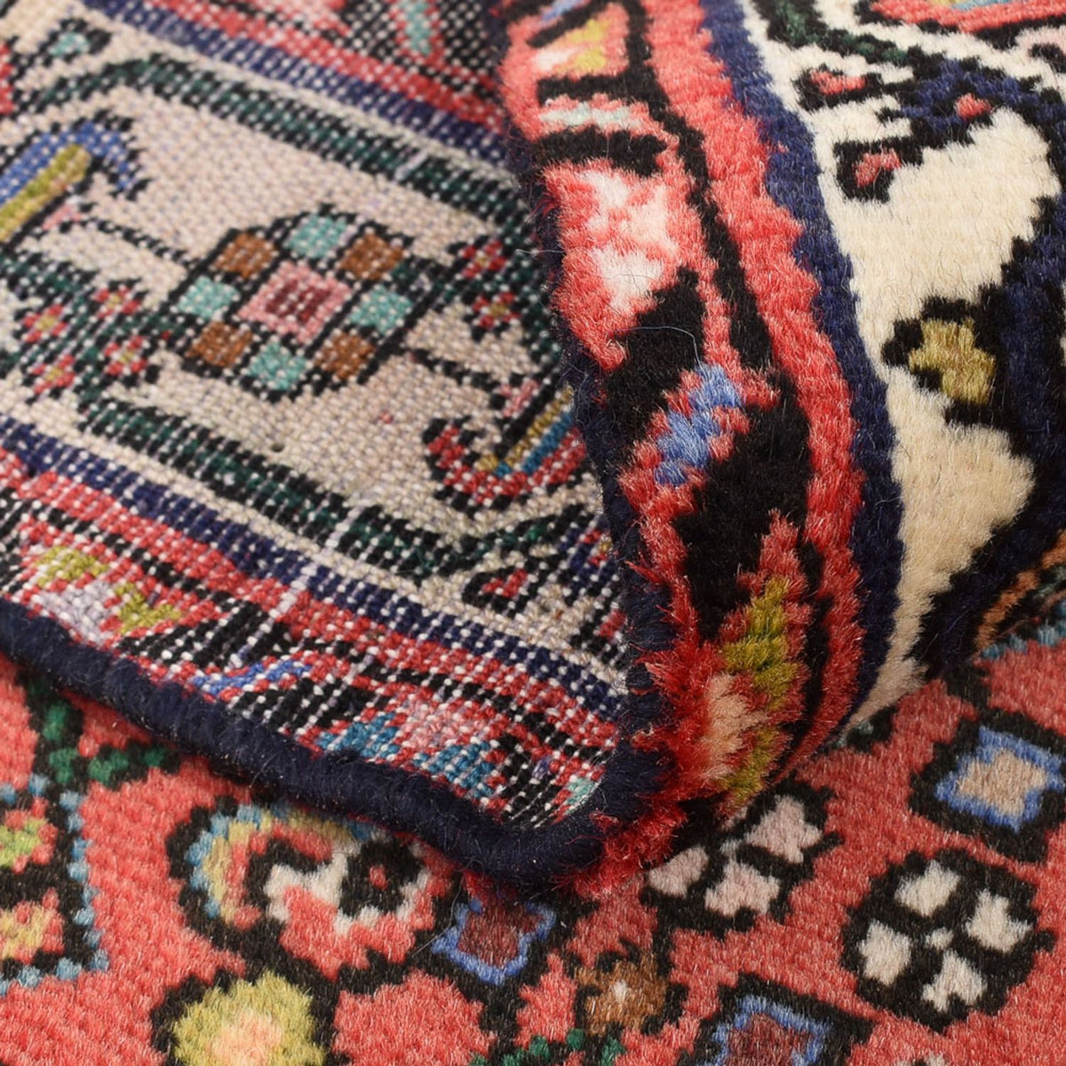 Perserteppich - Nomadic - 132 x 91 cm - rot