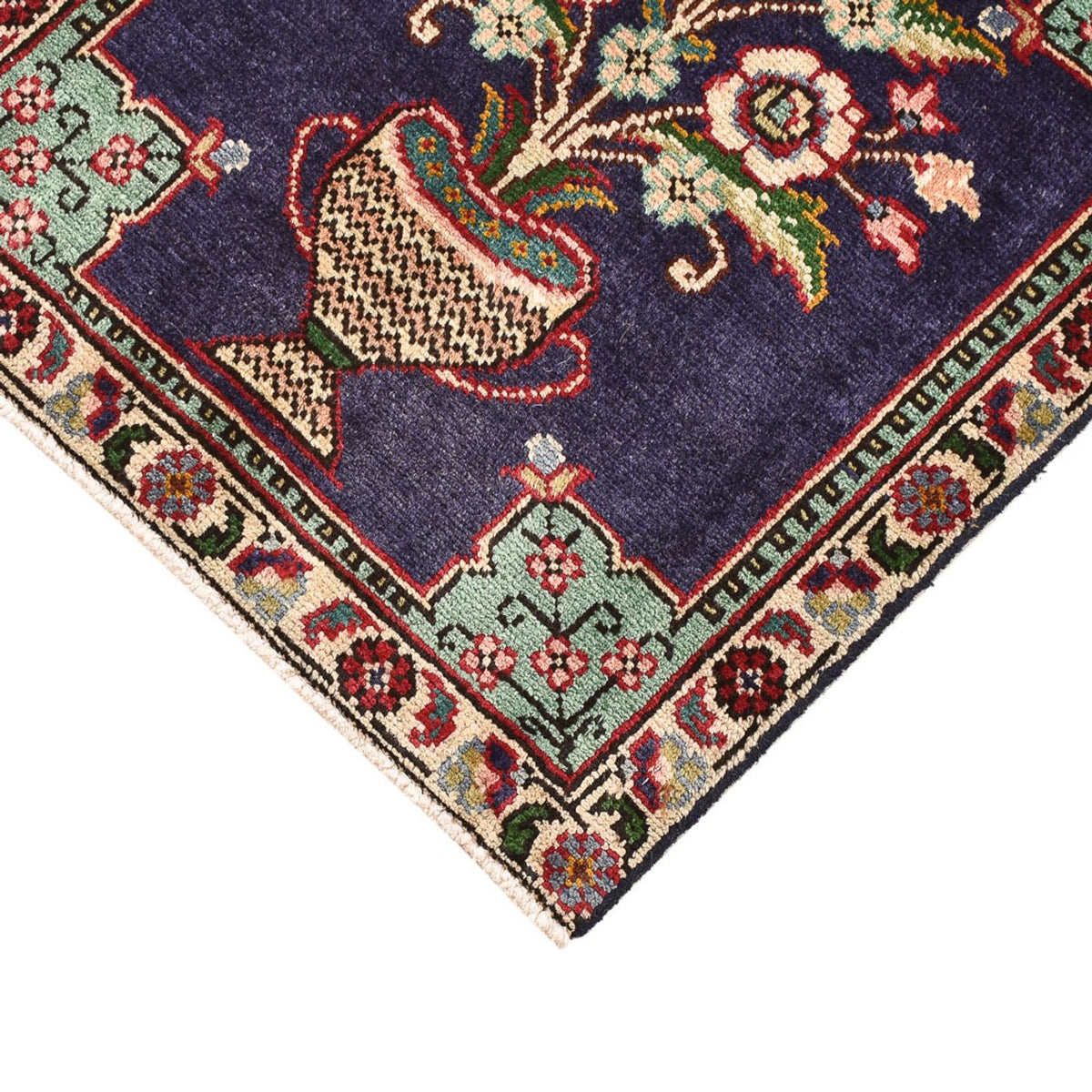 Perserteppich - Nomadic - 60 x 54 cm - mehrfarbig