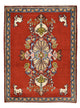 Perserteppich - Nomadic - 82 x 62 cm - rot