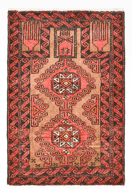 Perserteppich - Nomadic - 70 x 49 cm - rot