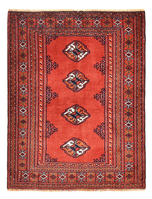 Turkaman Teppich - 109 x 88 cm - rot