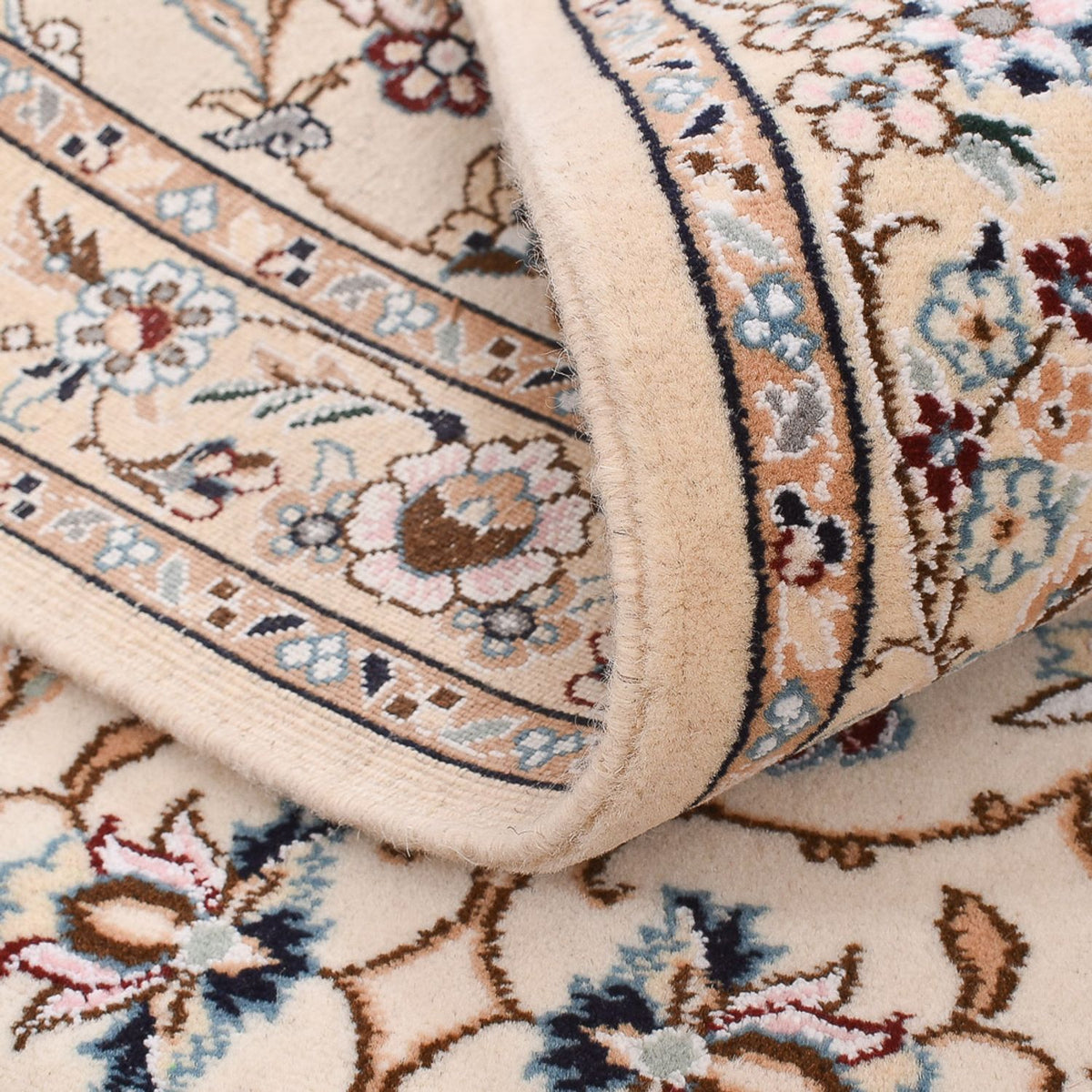 Läufer Perser - Nain - Royal - 241 x 92 cm - creme