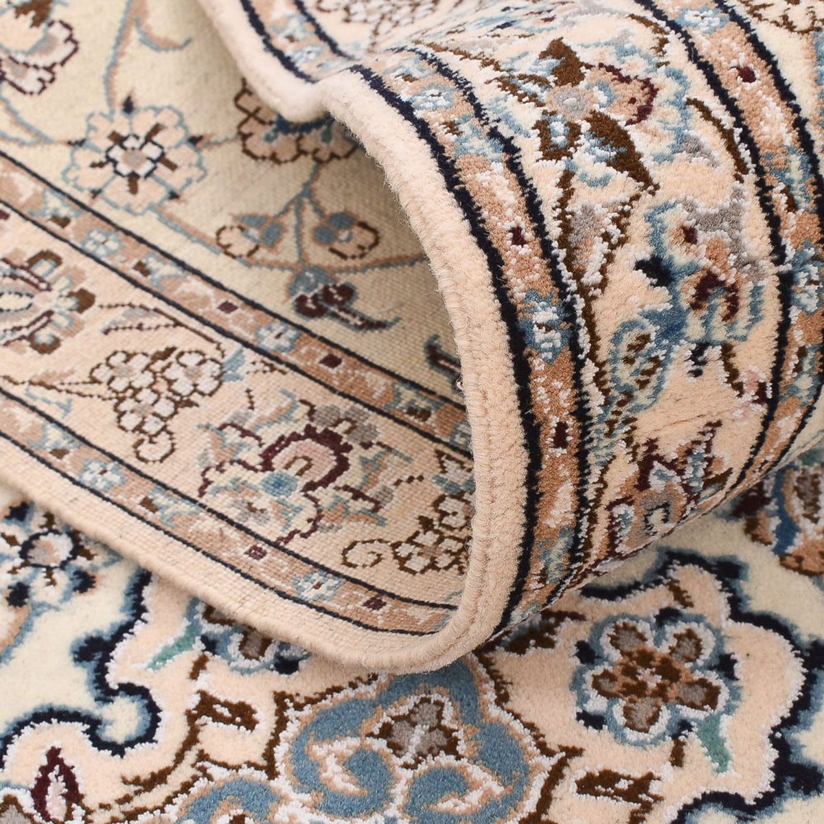 Läufer Perser - Nain - Royal - 278 x 91 cm - creme