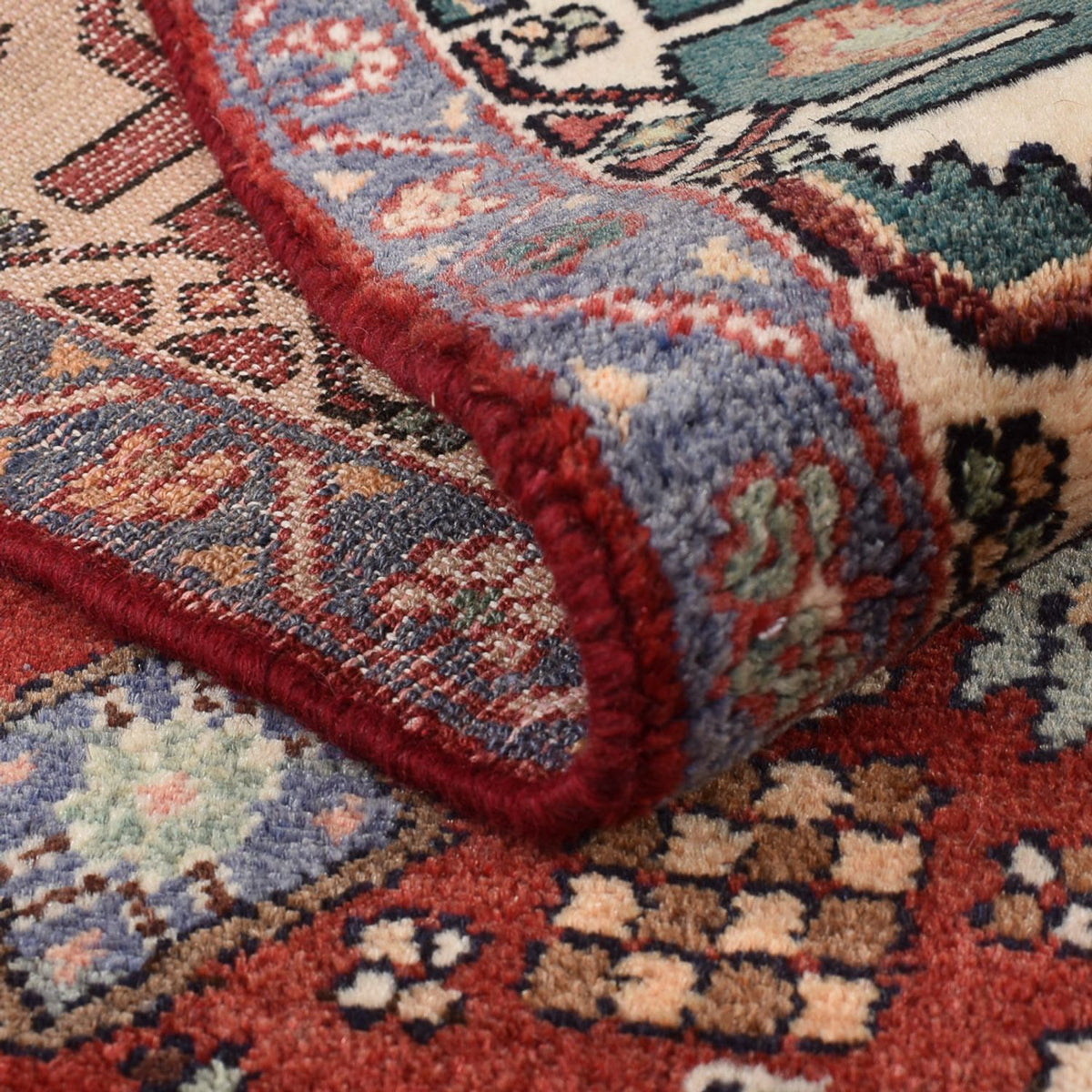 Perserteppich - Nomadic - 151 x 105 cm - rot