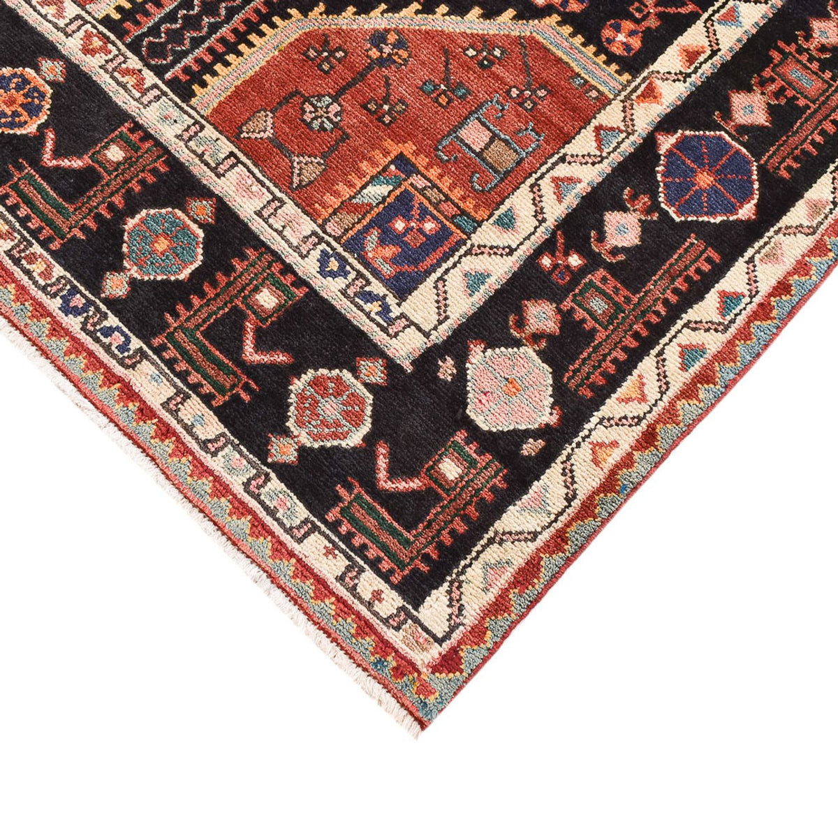 Perserteppich - Nomadic - 215 x 128 cm - mehrfarbig