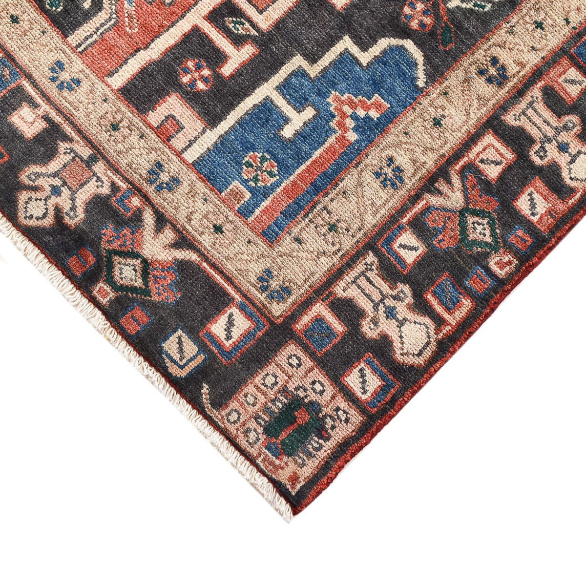 Perserteppich - Nomadic - 208 x 116 cm - mehrfarbig